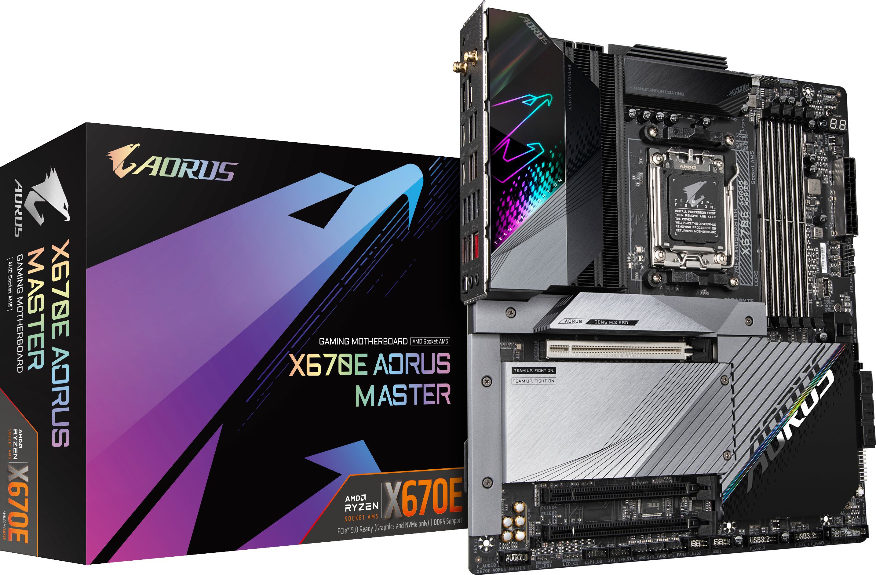 Gigabyte X670E AORUS MASTER - 1.0 - motherboard - extended ATX - Socket AM5 - AMD X670